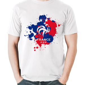 tshirt supporter fff coq blanc